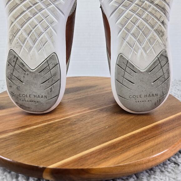 Cole Haan Grand Os Gray Brown U Throat Casual Saddle Oxford Sneaker Mens 9 M - Picture 11 of 13